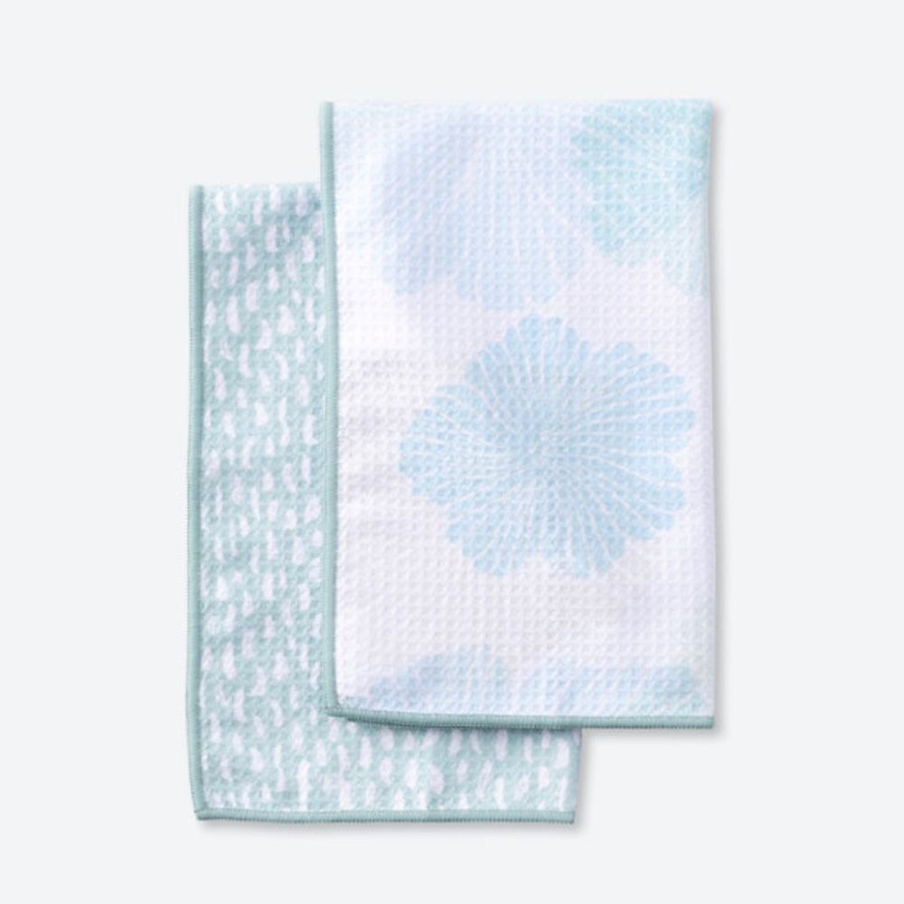 Norwex Tea Towels Limited Edition Soft Blossoms/Brush Strokes NWT
